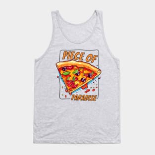 Piece Of Paradise Pizza Slice Funny Tank Top